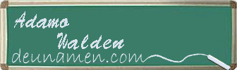 Adamo Walden Visitenkarte